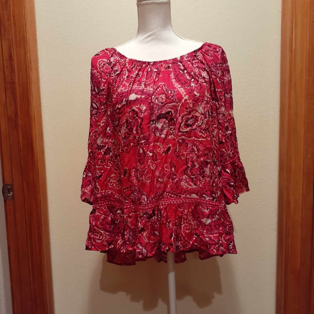 Bandana Print Blouse